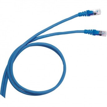 Шнур коммутационный LEGRAND RJ 45 категория 6 F/UTP PVC экранированный 1 м голубой Шнур коммутационный LEGRAND RJ 45 категория 6 F/UTP PVC экранированный 1 м голубой