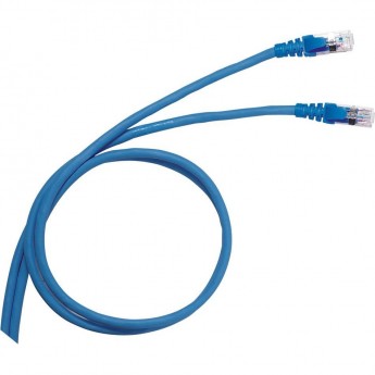Шнур коммутационный LEGRAND RJ 45 категория 6 F/UTP PVC экранированный 2 м голубой Шнур коммутационный LEGRAND RJ 45 категория 6 F/UTP PVC экранированный 2 м голубой