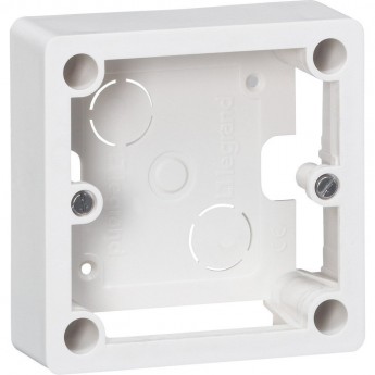 Коробка накладного монтажа LEGRAND 1 пост для встраиваемых розеток 20 А и 32 А 100x100x36 мм бежевый Коробка накладного монтажа LEGRAND 1 пост для встраиваемых розеток 20 А и 32 А 100x100x36 мм бежевый