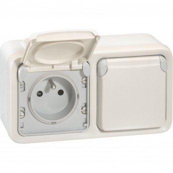 Двухместная монтажная коробка LEGRAND Plexo 2 поста горизонтальная установка белый Двухместная монтажная коробка LEGRAND Plexo 2 поста горизонтальная установка белый