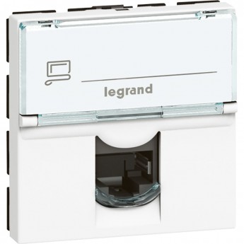 Розетка LEGRAND RJ 45 Программа Mosaic категория 6 FTP 2 модуля белый Розетка LEGRAND RJ 45 Программа Mosaic категория 6 FTP 2 модуля белый