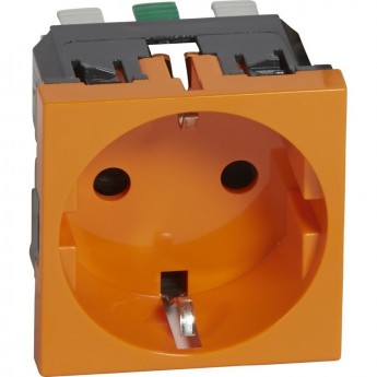 Розетка LEGRAND 2К+3 Программа Mosaic немецкий стандарт 2 модуля оранжевая Розетка LEGRAND 2К+3 Программа Mosaic немецкий стандарт 2 модуля оранжевая