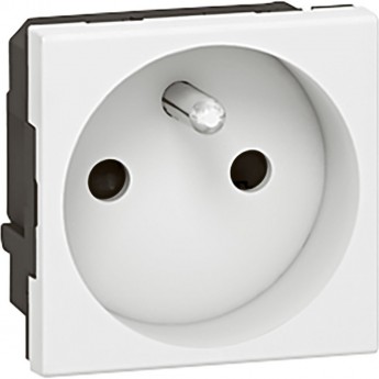 Розетка LEGRAND 2К+З правая Программа Mosaic с винтовым зажимом для повторного подкл. сечением 4 мм² 2 модуля белый Розетка LEGRAND 2К+З правая Программа Mosaic с винтовым зажимом для повторного подкл. сечением 4 мм² 2 модуля белый