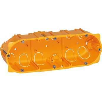 Коробка многоместная LEGRAND Batibox для сухих перегородок 3-местная 6/8 модулей глубина 50 Коробка многоместная LEGRAND Batibox для сухих перегородок 3-местная 6/8 модулей глубина 50