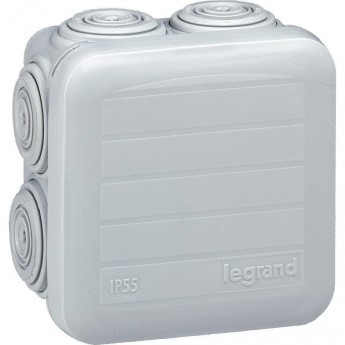 Коробка LEGRAND Plexo IP55 65х65х40мм серый Коробка LEGRAND Plexo IP55 65х65х40мм серый