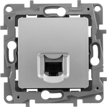 Информационная розетка LEGRAND Etika категория 5e UTP алюминий Информационная розетка LEGRAND Etika категория 5e UTP алюминий