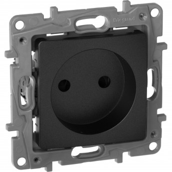 Розетка LEGRAND 2К со шторками немецкий стандарт винтовые зажимы 16 А 250 В Etika антрацит Розетка LEGRAND 2К со шторками немецкий стандарт винтовые зажимы 16 А 250 В Etika антрацит