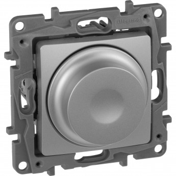 Светорегулятор LEGRAND поворотный без нейтрали 300Вт Etika алюминий Светорегулятор LEGRAND поворотный без нейтрали 300Вт Etika алюминий