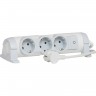 Многорозеточный блок LEGRAND 'Комфорт' 3 x 2К+З с кабелем длиной 3 м белый 694622