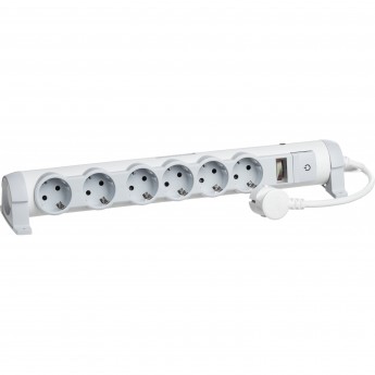 Многорозеточный блок LEGRAND 'Комфорт и безопасность' 6 x 2К+З с кабелем длиной 3 м белый Многорозеточный блок LEGRAND 'Комфорт и безопасность' 6 x 2К+З с кабелем длиной 3 м белый