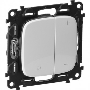 Светорегулятор LEGRAND Valena ALLURE кнопочный универсальный 400Вт без нейтрали с лицевой панелью белый Светорегулятор LEGRAND Valena ALLURE кнопочный универсальный 400Вт без нейтрали с лицевой панелью белый