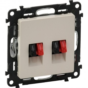 Аудиорозетка LEGRAND Valena LIFE с пружинными зажимами с лицевой панелью двойная слоновая кость Аудиорозетка LEGRAND Valena LIFE с пружинными зажимами с лицевой панелью двойная слоновая кость