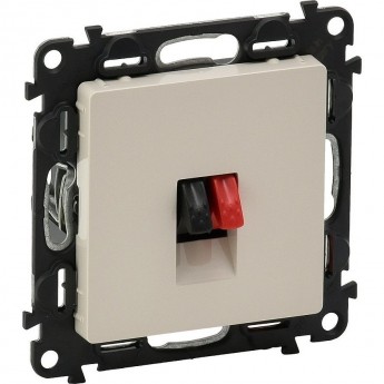 Аудиорозетка LEGRAND Valena LIFE с пружинными зажимами с лицевой панелью одиночная слоновая кость Аудиорозетка LEGRAND Valena LIFE с пружинными зажимами с лицевой панелью одиночная слоновая кость