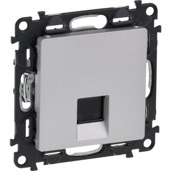 Информационная розетка LEGRAND Valena LIFE одиночная RJ45 Кат.5е UTP с лицевой панелью алюминий Информационная розетка LEGRAND Valena LIFE одиночная RJ45 Кат.5е UTP с лицевой панелью алюминий