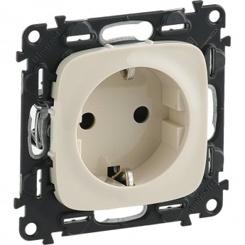 Силовая розетка LEGRAND Valena ALLURE 2К+З 16А 250В с защитными шторками безвинтовые зажимы с лицевой панелью слоновая кость Силовая розетка LEGRAND Valena ALLURE 2К+З 16А 250В с защитными шторками безвинтовые зажимы с лицевой панелью слоновая кость