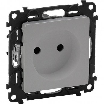Силовая розетка LEGRAND Valena LIFE 2К 16А 250В c лицевой панелью с защитными шторками безвинтовые зажимы алюминий Силовая розетка LEGRAND Valena LIFE 2К 16А 250В c лицевой панелью с защитными шторками безвинтовые зажимы алюминий