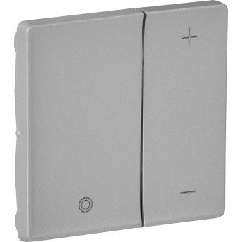 Лицевая панель LEGRAND Valena LIFE для кнопочного светорегулятора алюминий Лицевая панель LEGRAND Valena LIFE для кнопочного светорегулятора алюминий