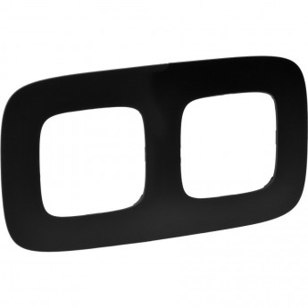 Рамка LEGRAND Valena ALLURE 2-постовая универсальная матовый черный Рамка LEGRAND Valena ALLURE 2-постовая универсальная матовый черный