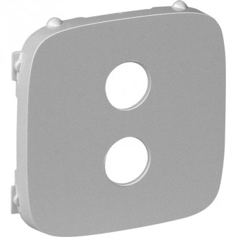 Лицевая панель LEGRAND Valena ALLURE для аудиорозетки "банан" одиночной алюминий Лицевая панель LEGRAND Valena ALLURE для аудиорозетки "банан" одиночной алюминий