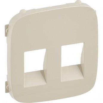 Лицевая панель LEGRAND Valena ALLURE для аудиорозетки с пружинными зажимами двойной слоновая кость Лицевая панель LEGRAND Valena ALLURE для аудиорозетки с пружинными зажимами двойной слоновая кость