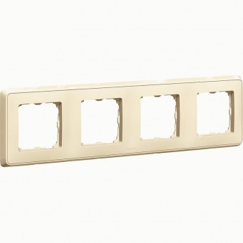 Рамка LEGRAND Cariva 4 поста горизонтальный/вертикальный монтаж слоновая кость Рамка LEGRAND Cariva 4 поста горизонтальный/вертикальный монтаж слоновая кость