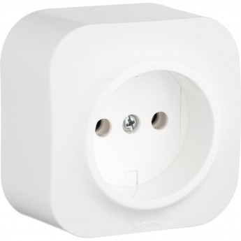 Розетка LEGRAND 2К без шторок 16 A 250 В Quteo IP 20 белый Розетка LEGRAND 2К без шторок 16 A 250 В Quteo IP 20 белый