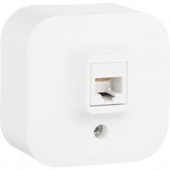 Розетка LEGRAND RJ45 категория 5e UTP Quteo IP 20 белый Розетка LEGRAND RJ45 категория 5e UTP Quteo IP 20 белый