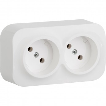 Розеточный блок LEGRAND 2 x 2К без шторок 16 A 250 В Quteo IP 20 белый Розеточный блок LEGRAND 2 x 2К без шторок 16 A 250 В Quteo IP 20 белый