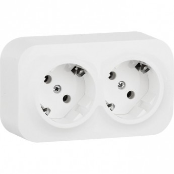 Розеточный блок LEGRAND 2 x 2К+З с защитными шторками 16 A 250 В Quteo IP 20 белый Розеточный блок LEGRAND 2 x 2К+З с защитными шторками 16 A 250 В Quteo IP 20 белый