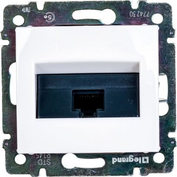 Информационная розетка LEGRAND Valena RJ45 категория 5e UTP 1 выход с захватами белый Информационная розетка LEGRAND Valena RJ45 категория 5e UTP 1 выход с захватами белый