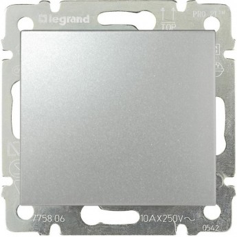 Заглушка LEGRAND Valena алюминий Заглушка LEGRAND Valena алюминий