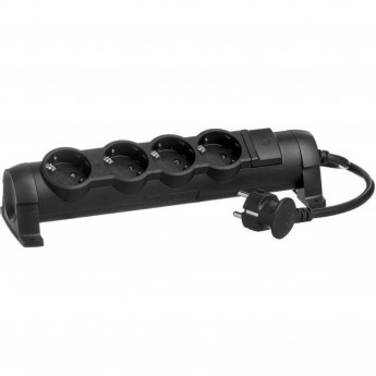 Многорозеточный блок LEGRAND ''КОМФОРТ'' 4 x 2К+З - с кабелем длиной 1,5 м черный 694604 Многорозеточный блок LEGRAND ''КОМФОРТ'' 4 x 2К+З - с кабелем длиной 1,5 м черный 694604