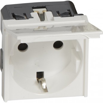 Розетка с крышкой LEGRAND Mosaic 2К+3, с автоматическими клеммами, 2 модуля, белый. Розетка с крышкой LEGRAND Mosaic 2К+3, с автоматическими клеммами, 2 модуля, белый.